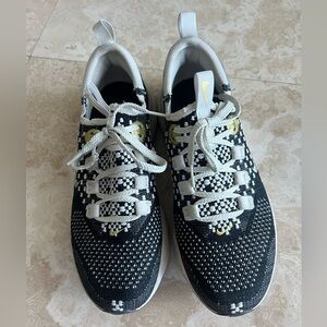 Nike black gold sneakers